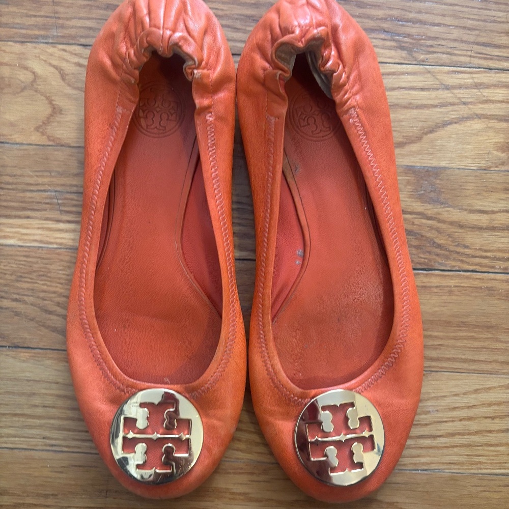 Vintage Tory Burch Orange Flats